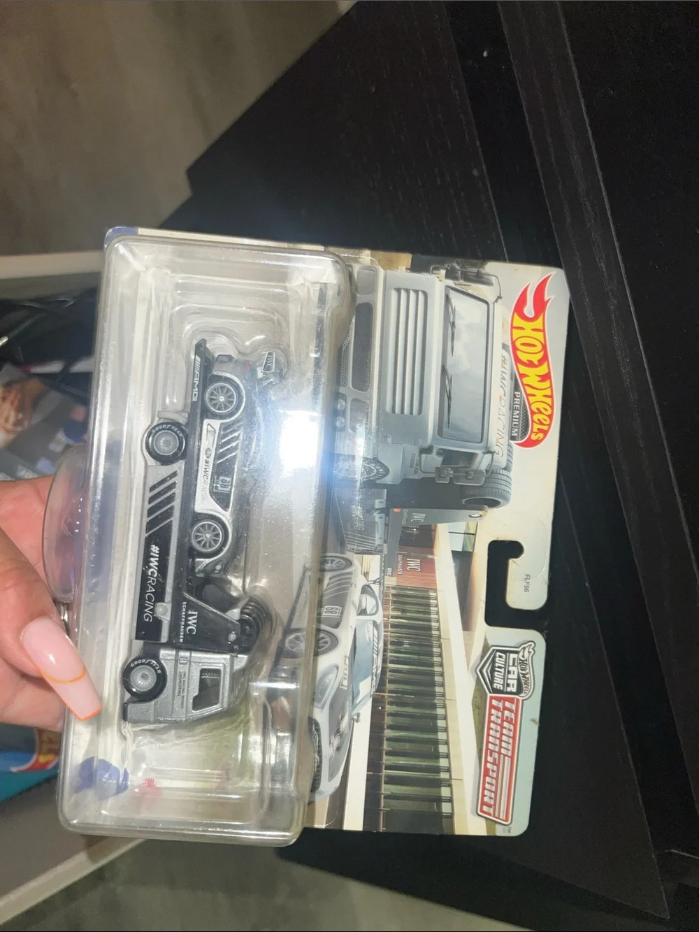Hot Wheels Silver & Black Car Carrier Playset